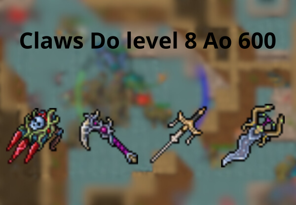 Melhores Claws para Monk do Level 8 ao 600